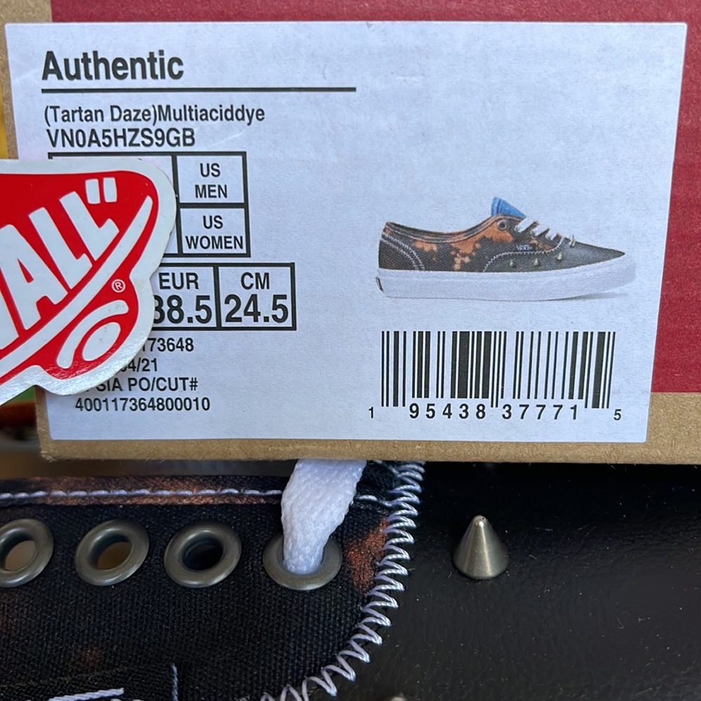 Vans Authentic Tartan Daze Multi Acidic Dye Men’s sneakers - Picture 16 of 16